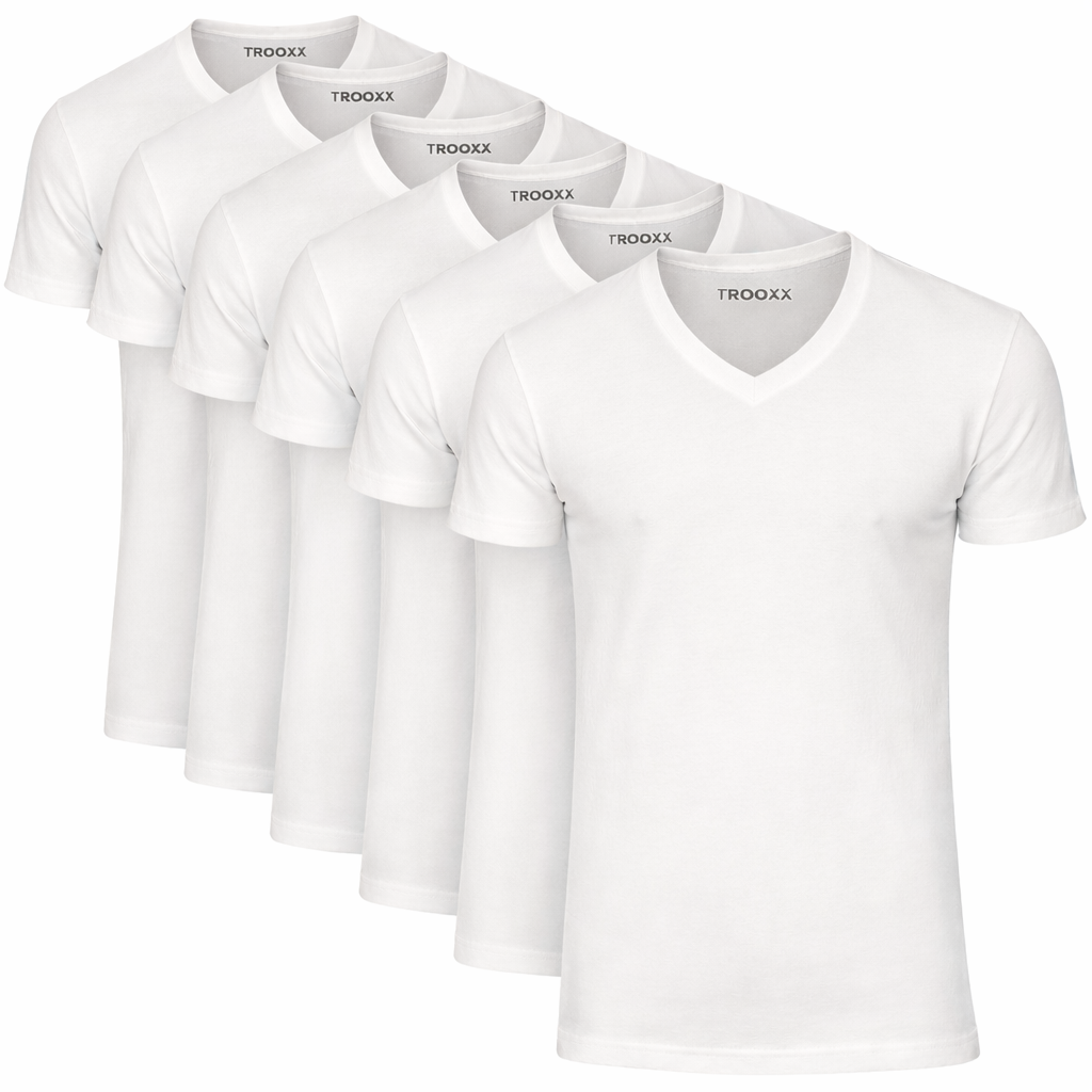 TROOXX heren T-shirt V-neck - 6-pack