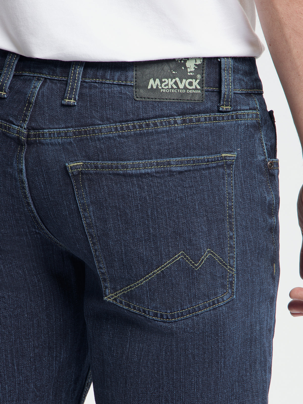 MASKOVICK Clinton Regular Fit Stretch Jeans Heren – Dark Rinsed