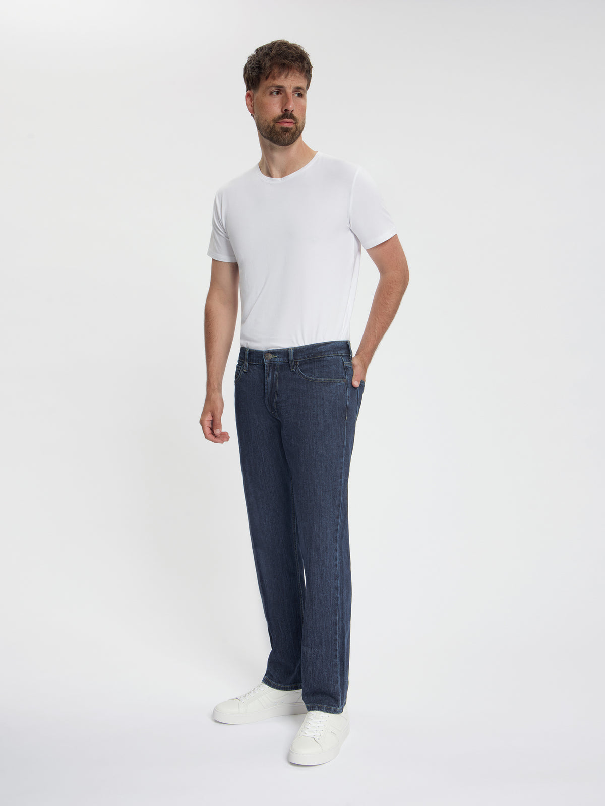 MASKOVICK Clinton Regular Fit Stretch Jeans Heren – Dark Rinsed
