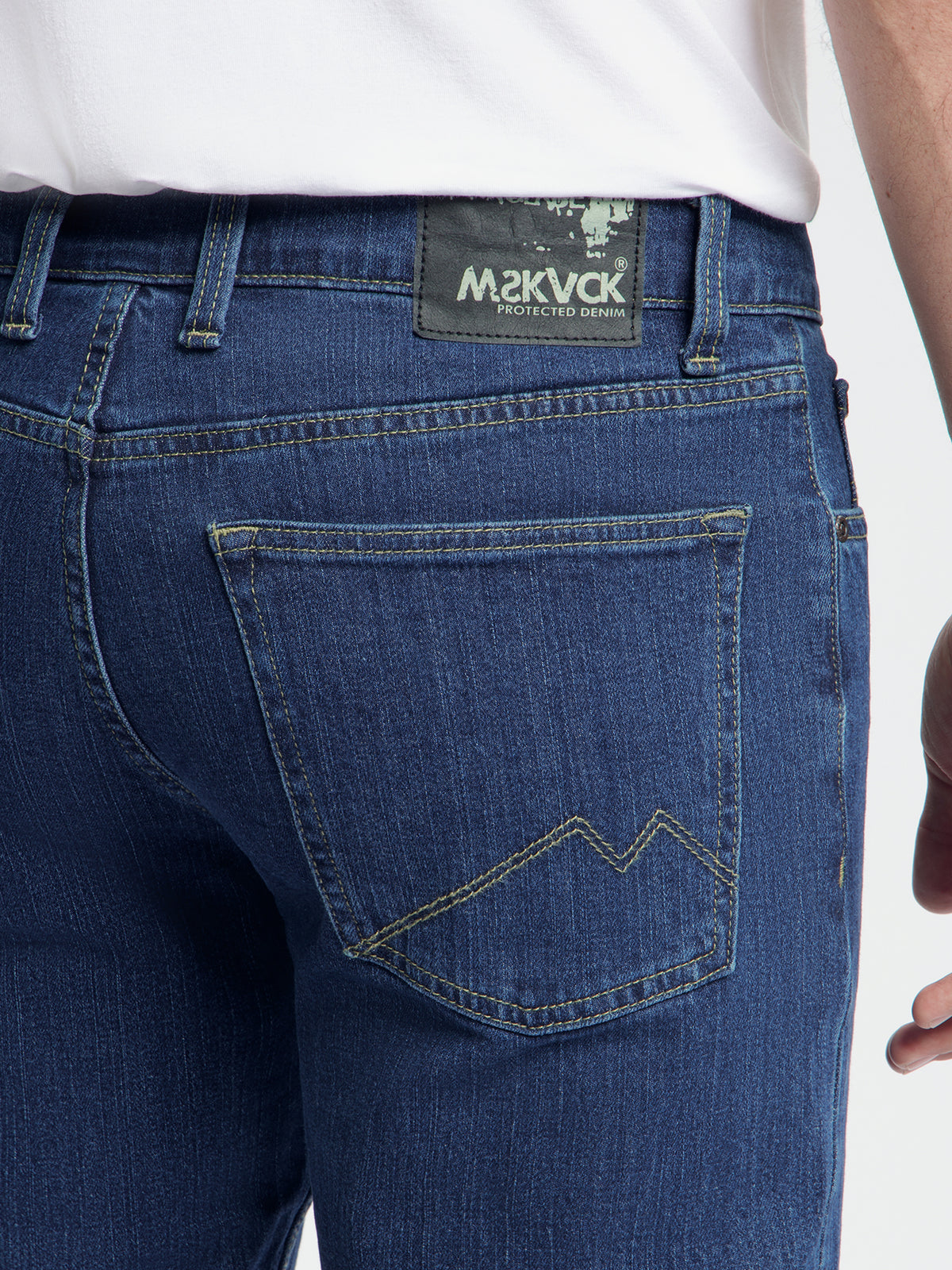 MASKOVICK Clinton Regular Fit Stretch Jeans Heren – Dark Stone