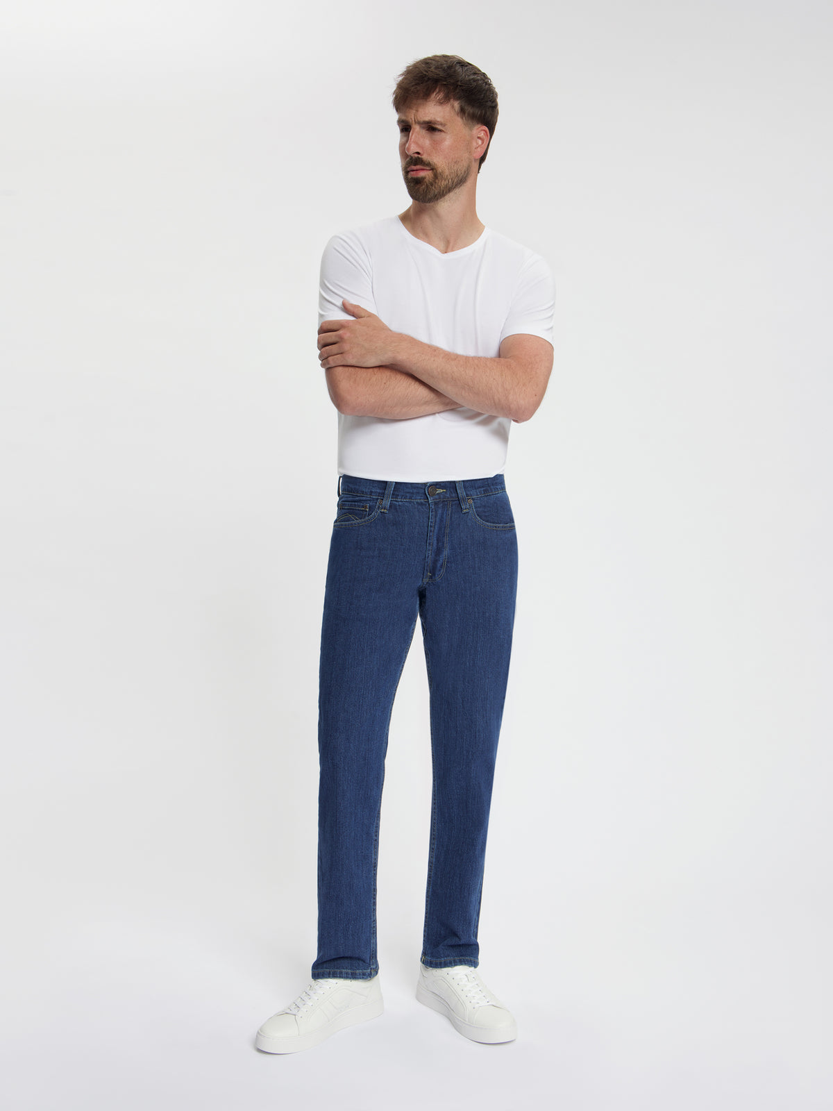 MASKOVICK Clinton Regular Fit Stretch Jeans Heren – Dark Stone