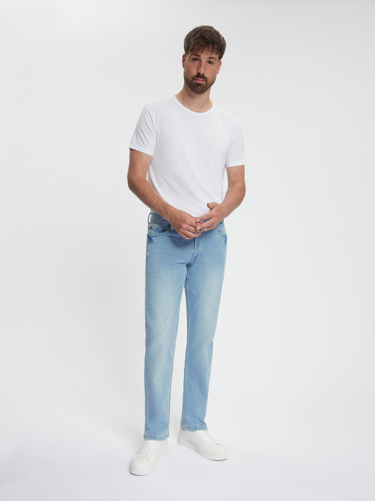 MASKOVICK Clinton Regular Fit Stretch Jeans Heren – Light Used