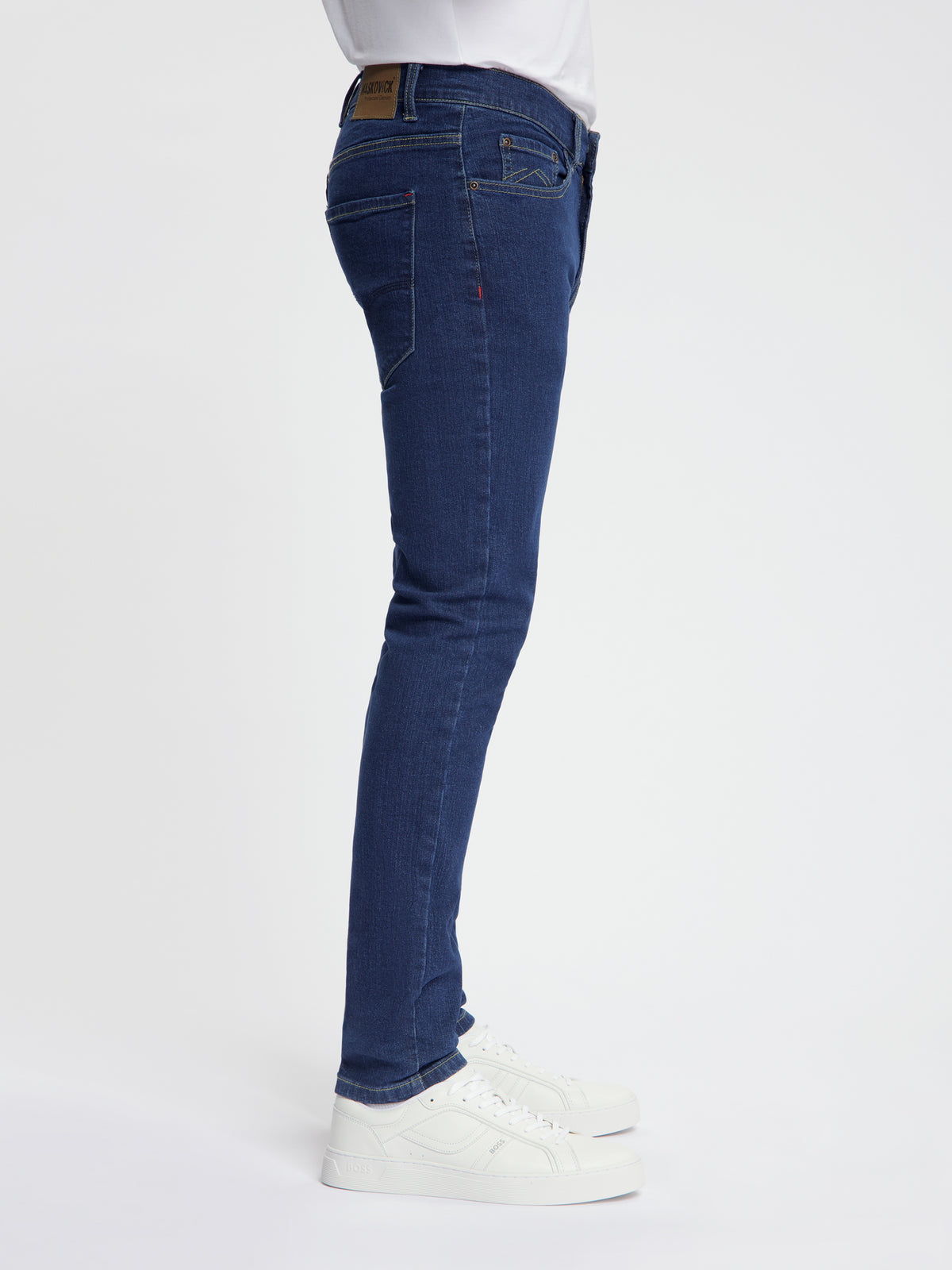 MASKOVICK Milano Slim Fit Stretch Heren Jeans – Dark Stone
