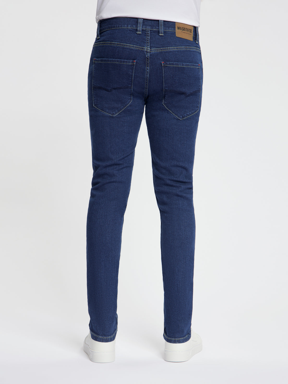 MASKOVICK Milano Slim Fit Stretch Heren Jeans – Dark Stone
