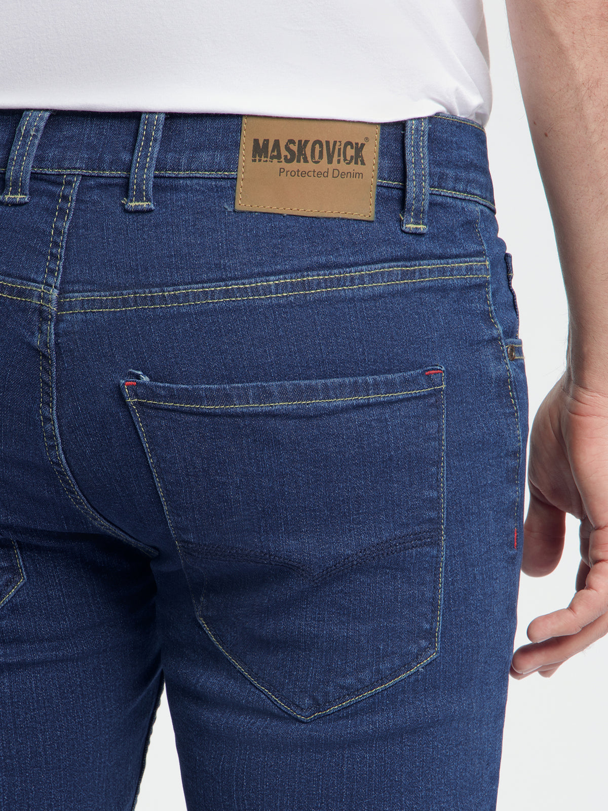 MASKOVICK Milano Slim Fit Stretch Heren Jeans – Dark Stone