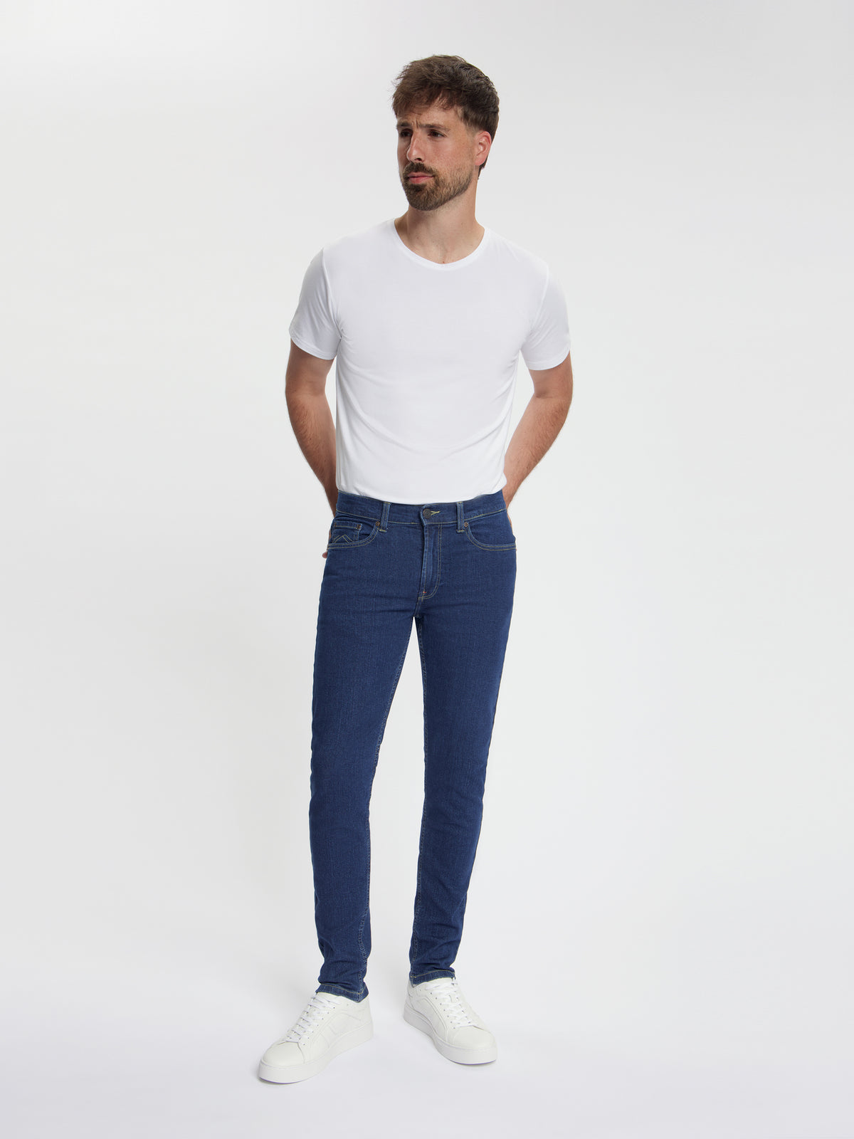 MASKOVICK Milano Slim Fit Stretch Heren Jeans – Dark Stone
