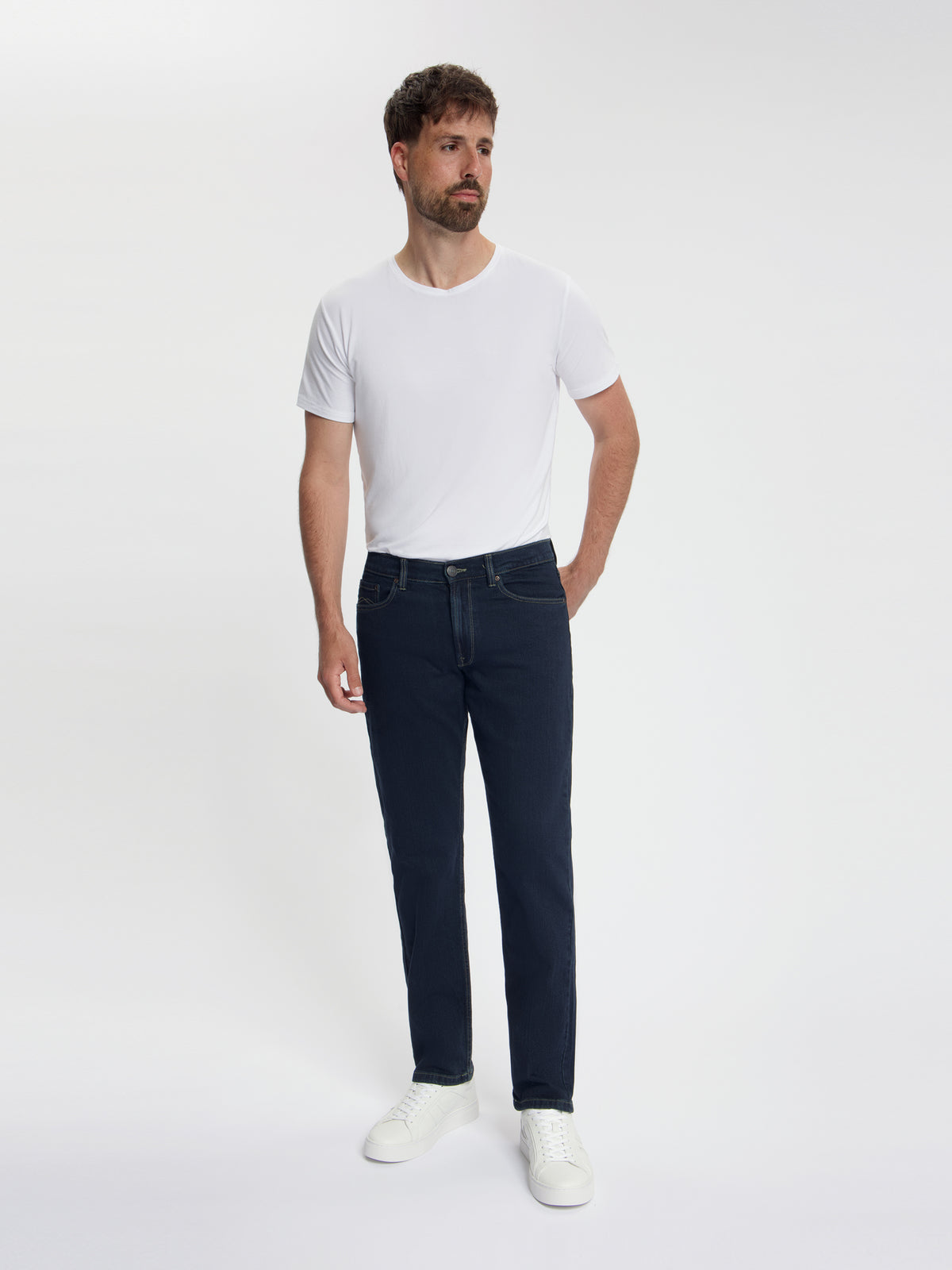 MASKOVICK Clinton Regular Fit Stretch Jeans Heren – Blue Black