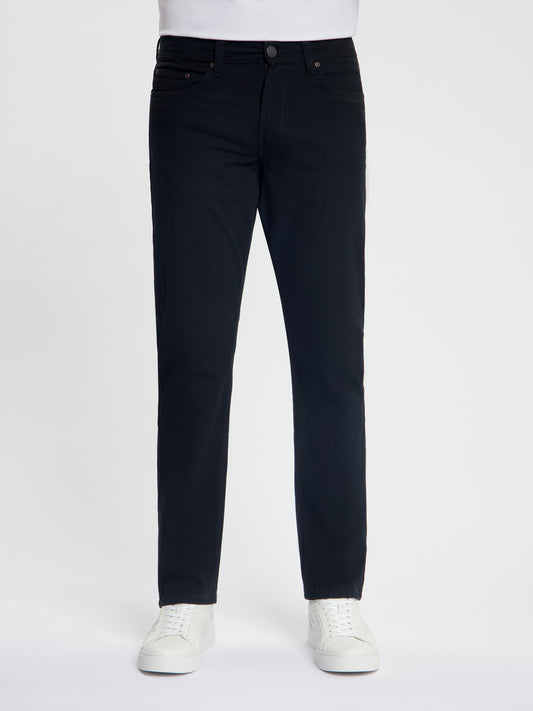 MASKOVICK Clinton Regular Fit Stretch Twill Broek Heren – Zwart / Black