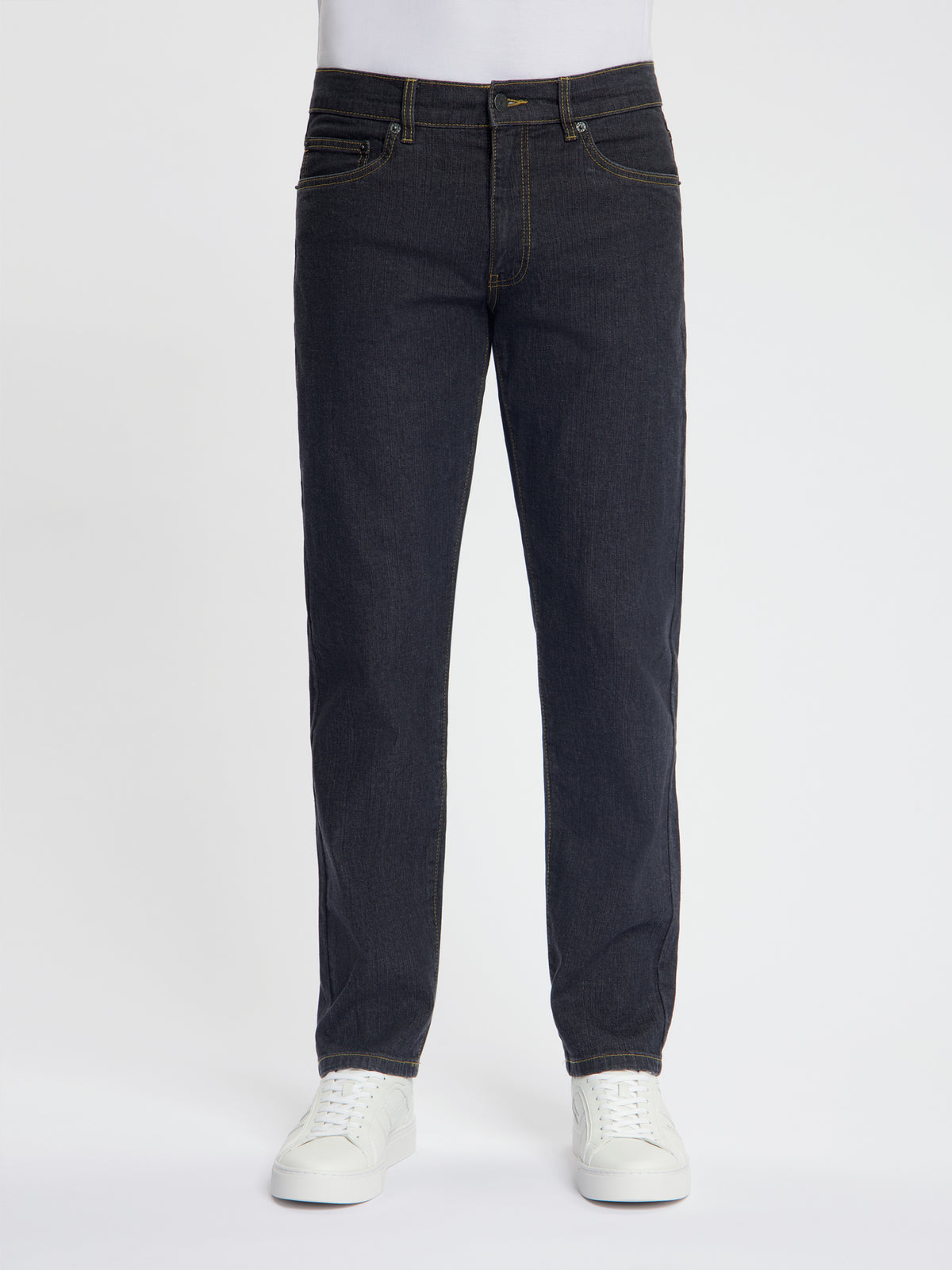 DJX 121 Regular Fit Stretch Jeans Heren – Black Stone