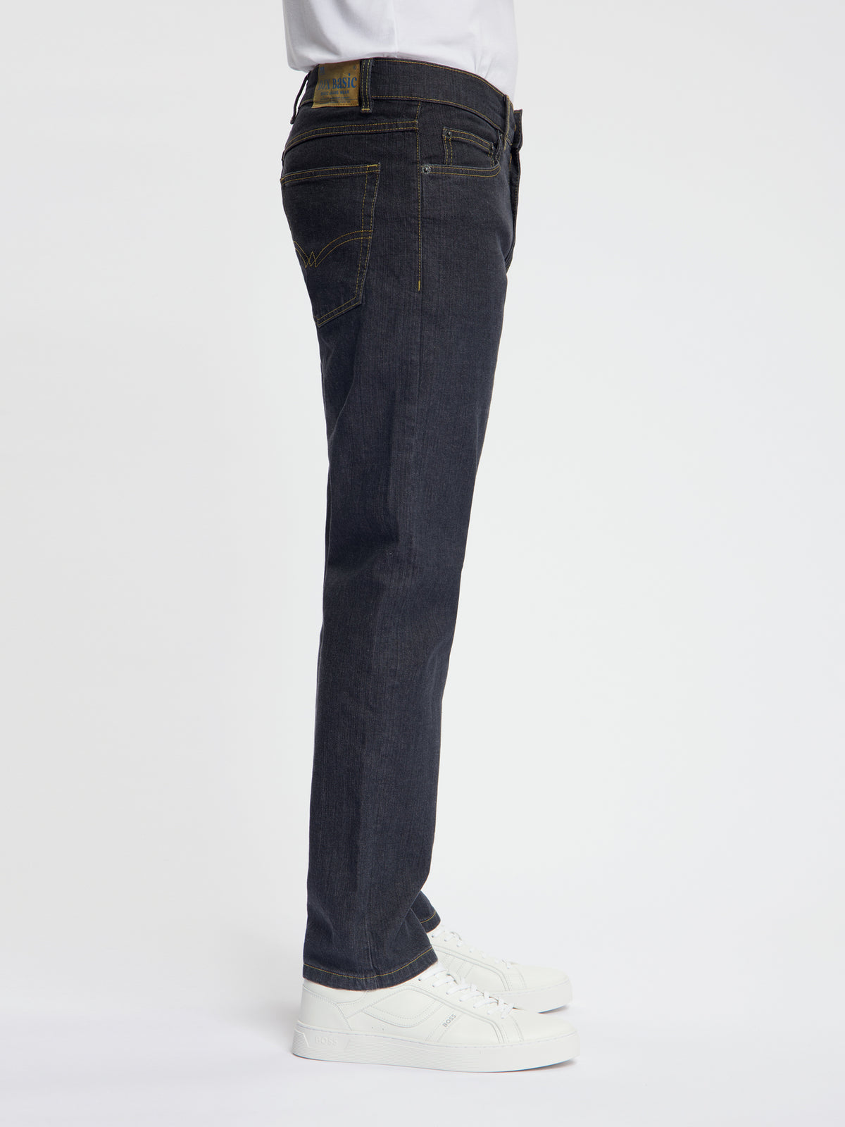 DJX 121 Regular Fit Stretch Jeans Heren – Black Stone