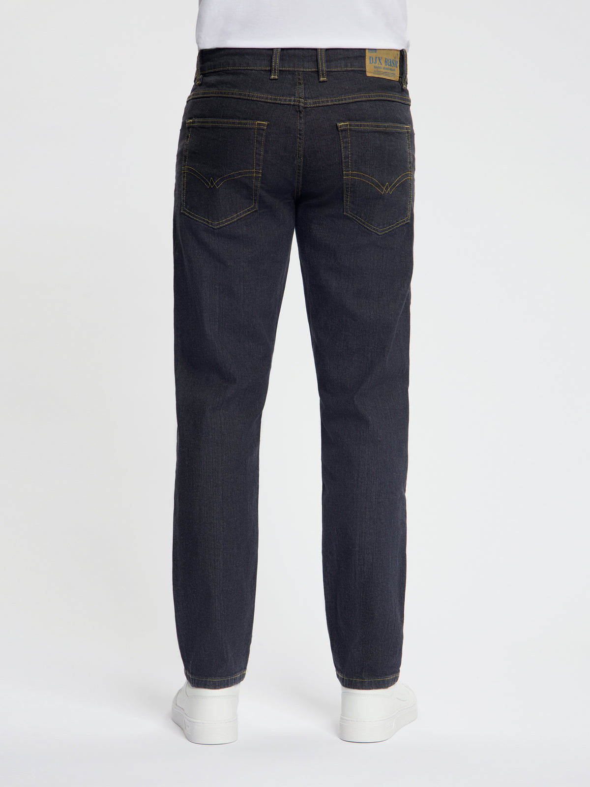 DJX 121 Regular Fit Stretch Jeans Heren – Black Stone