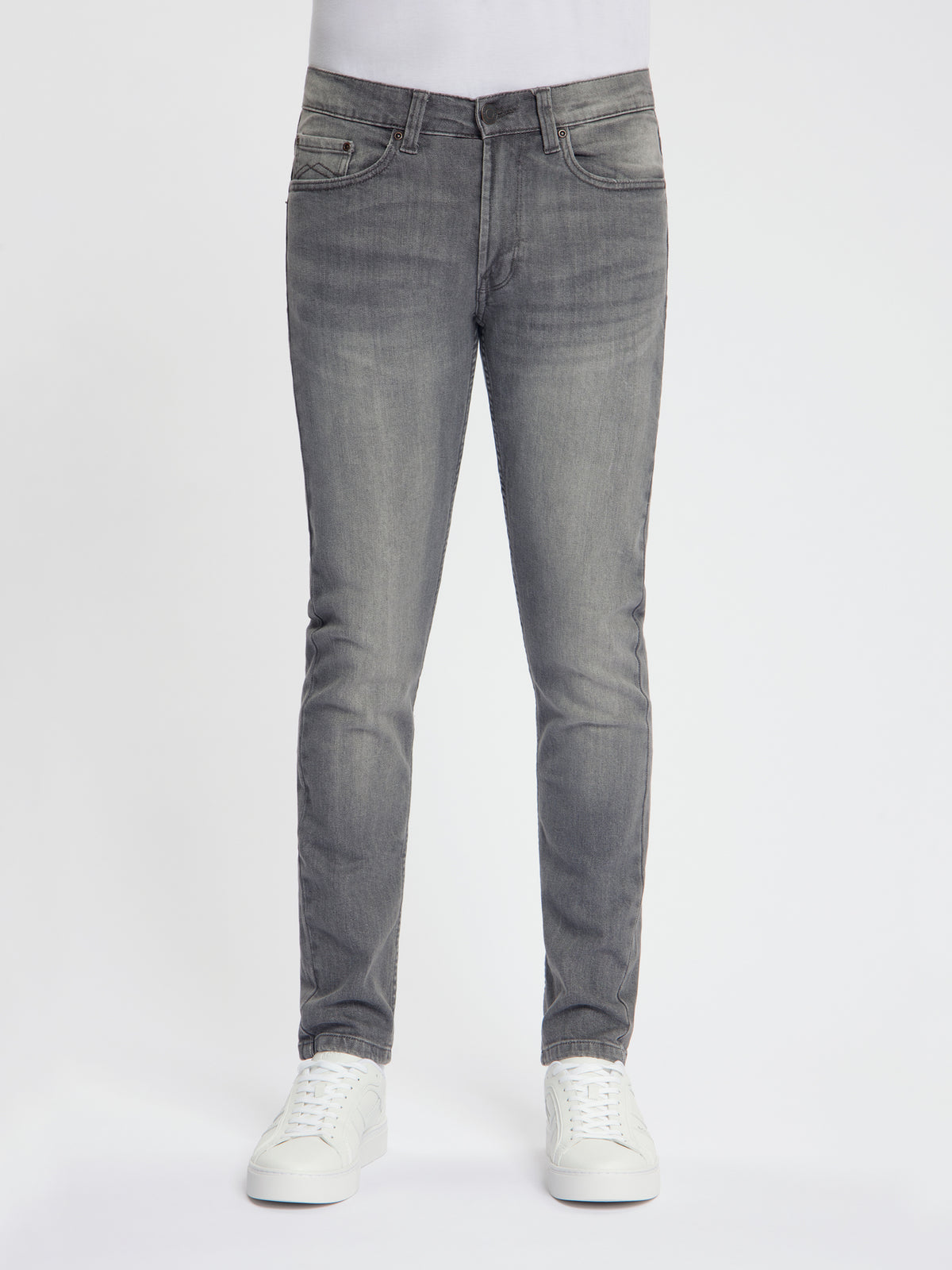 MASKOVICK Milano Slim Fit Stretch Heren Jeans – Grey Used