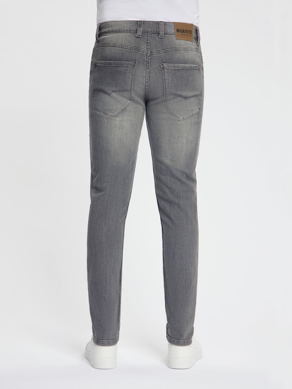 MASKOVICK Milano Slim Fit Stretch Heren Jeans – Grey Used