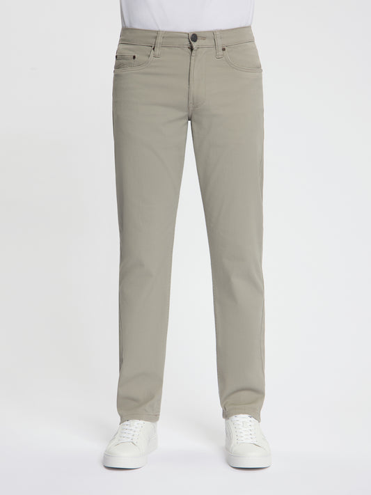 MASKOVICK Clinton Regular Fit Stretch Twill Broek Heren – Beige