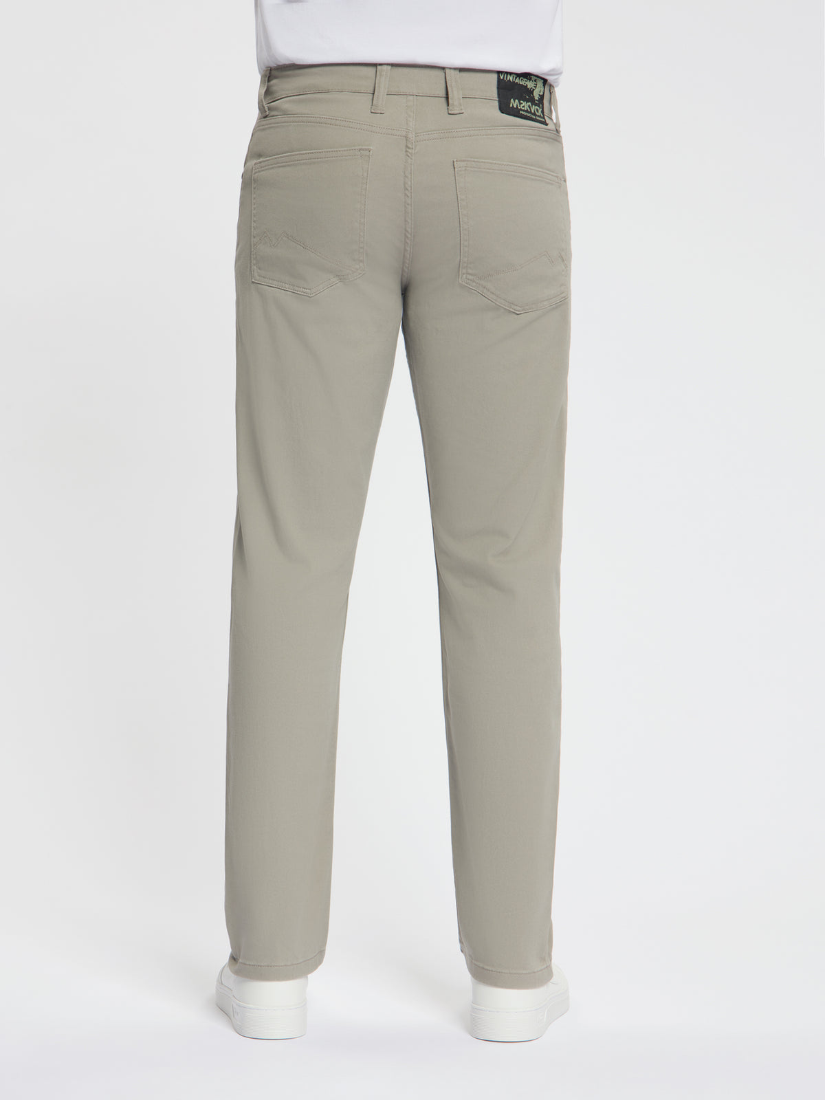 MASKOVICK Clinton Regular Fit Stretch Twill Broek Heren – Beige