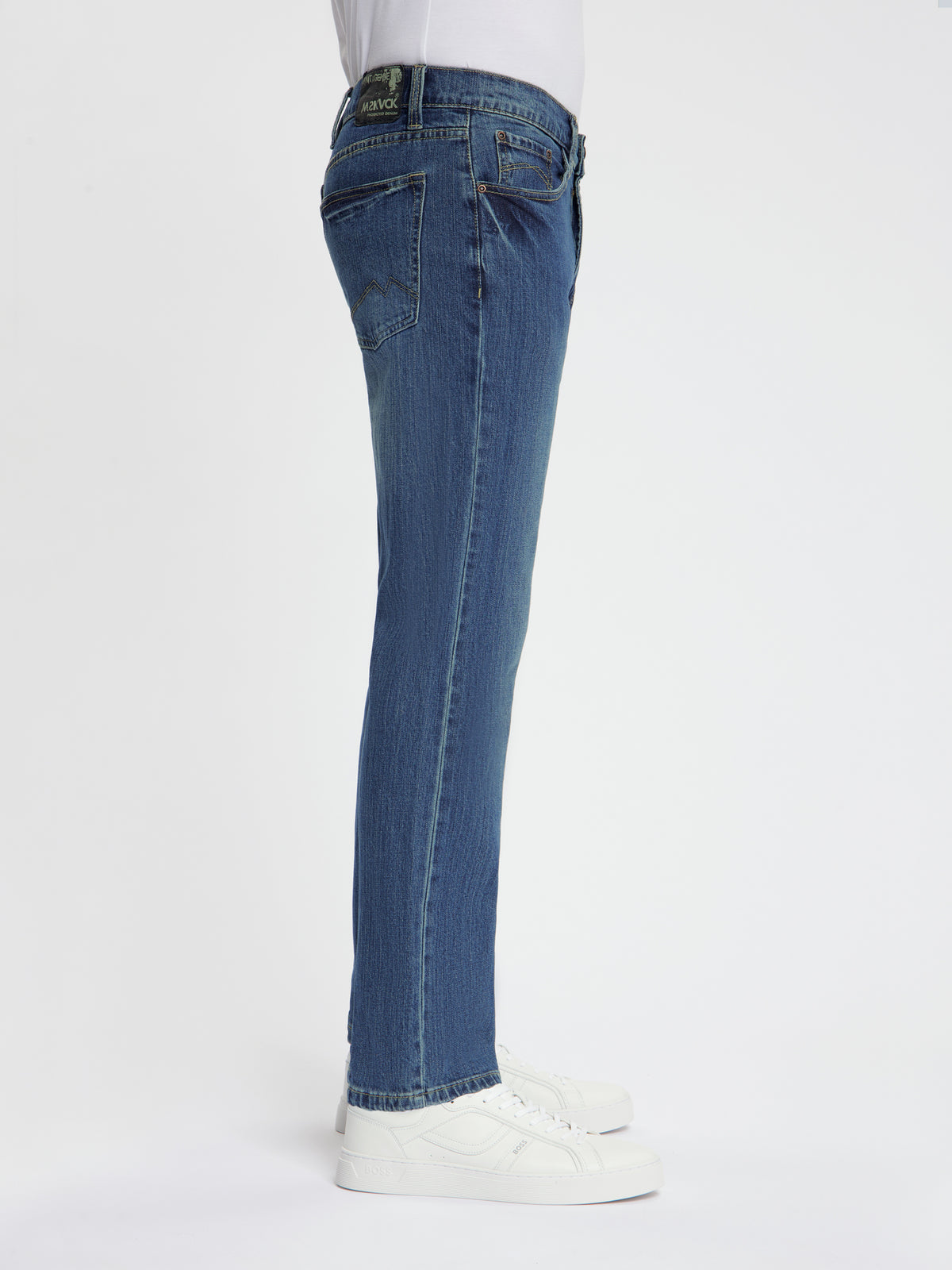 MASKOVICK Clinton Regular Fit Stretch Jeans Heren – Dark Used