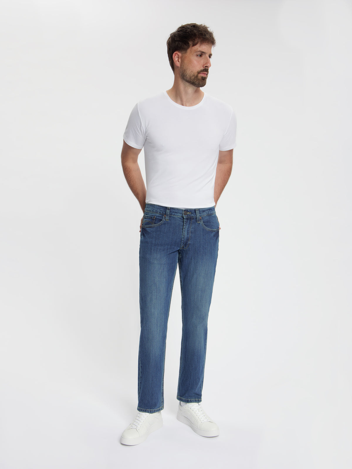 MASKOVICK Clinton Regular Fit Stretch Jeans Heren – Dark Used