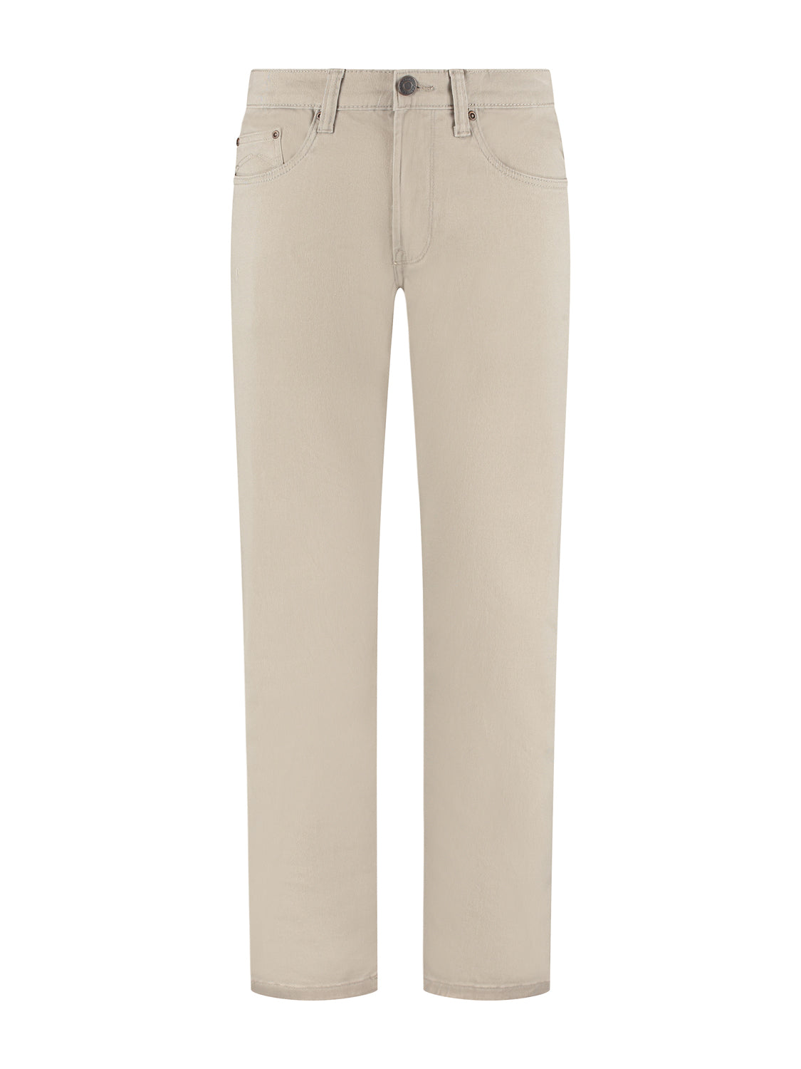 MASKOVICK Clinton Regular Fit Stretch Twill Broek Heren – Beige
