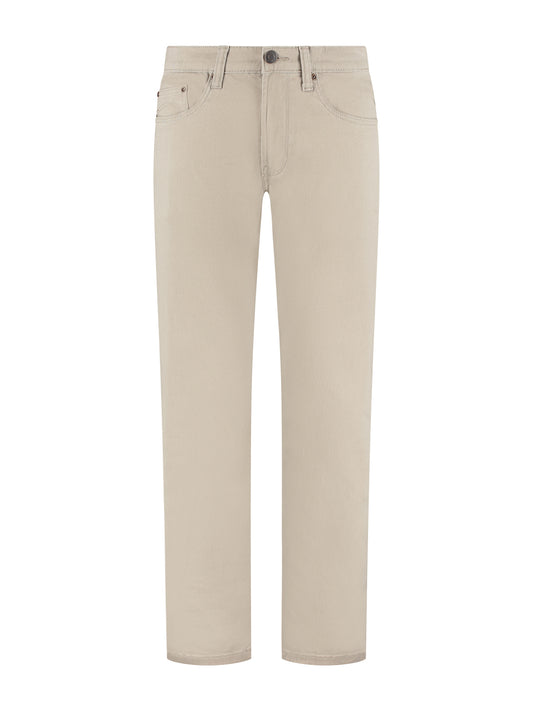MASKOVICK Clinton Regular Fit Stretch Twill Broek Heren – Beige