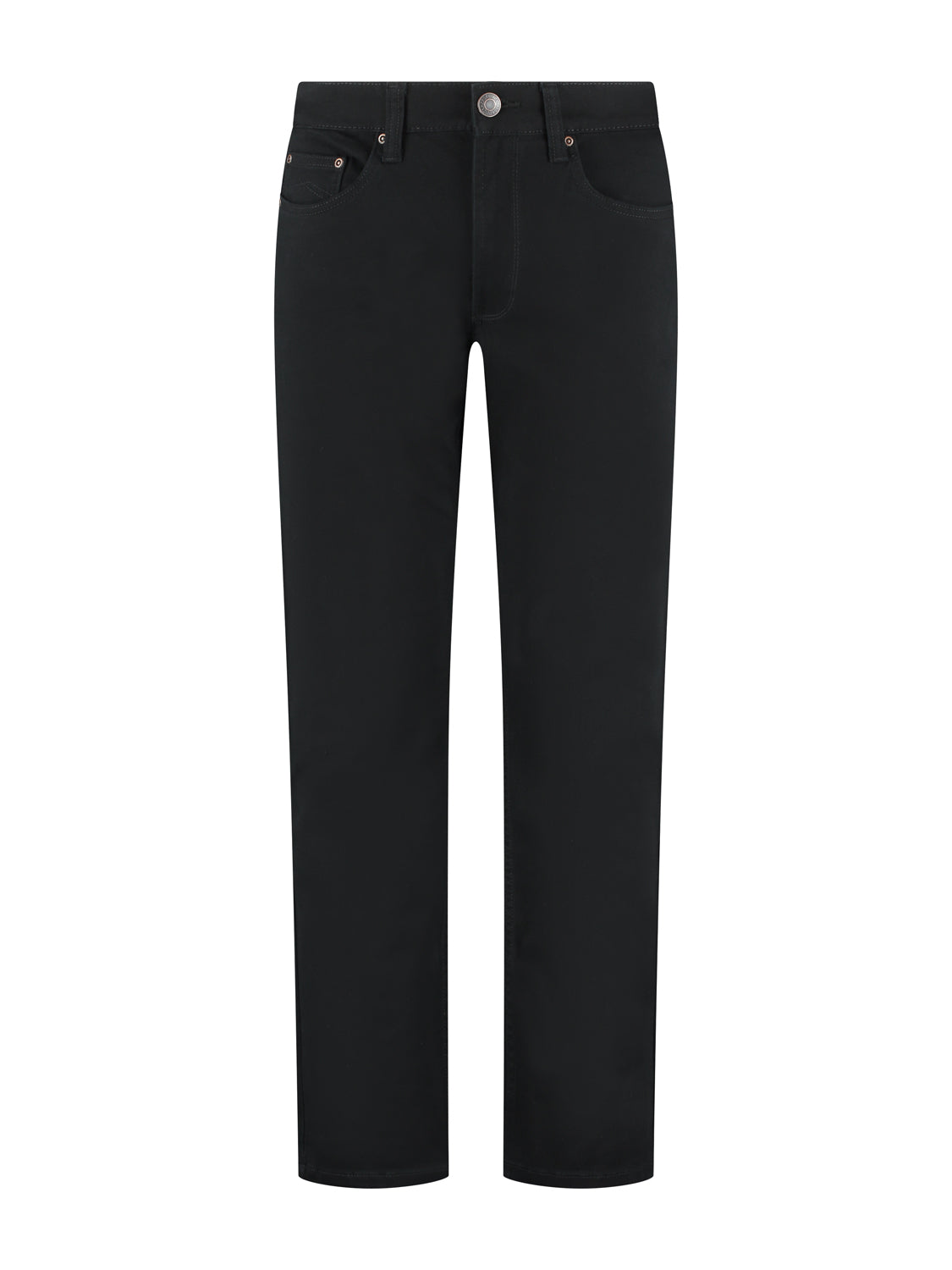 MASKOVICK Clinton Regular Fit Stretch Twill Broek Heren – Zwart / Black