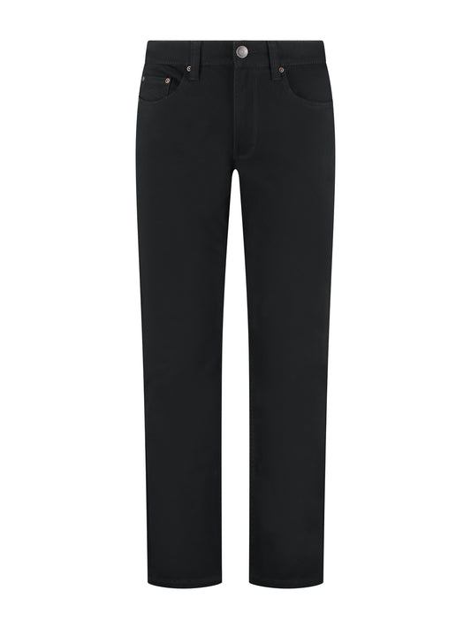 MASKOVICK Clinton Regular Fit Stretch Twill Broek Heren – Zwart / Black