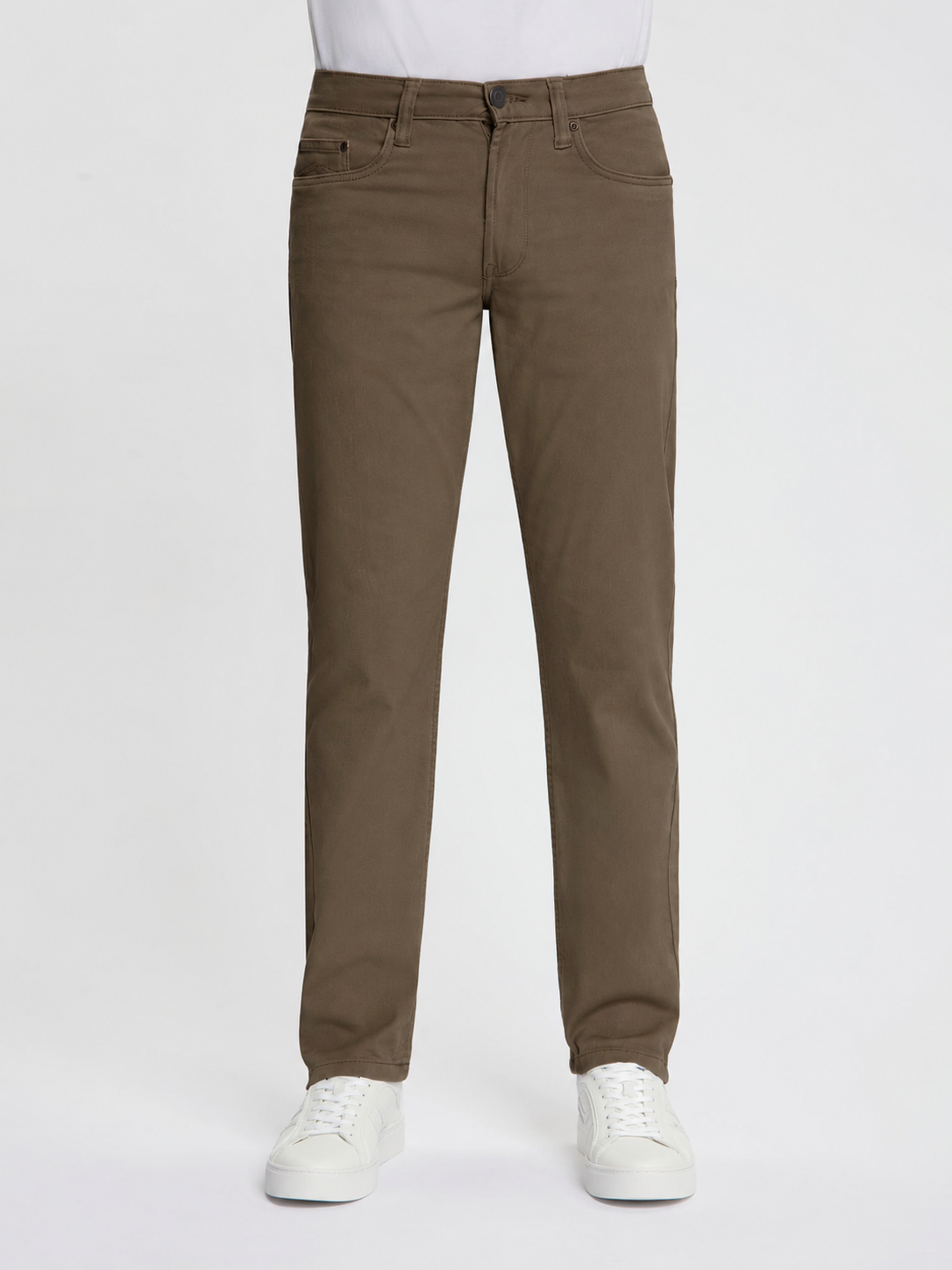 MASKOVICK Clinton Regular Fit Stretch Twill Broek Heren – Khaki
