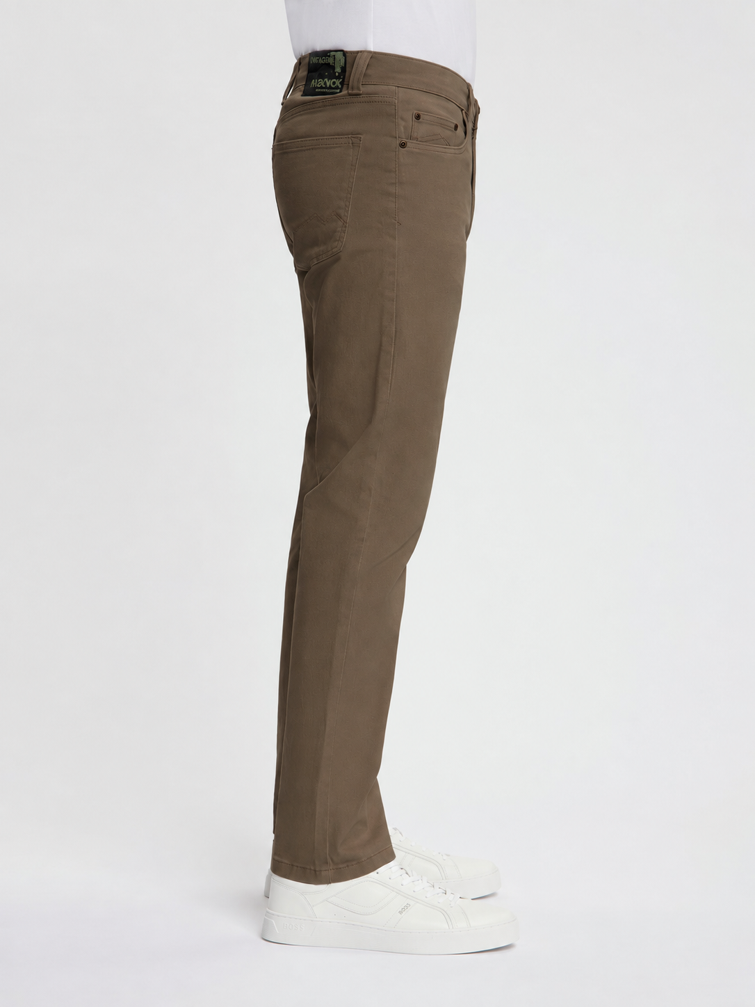 MASKOVICK Clinton Regular Fit Stretch Twill Broek Heren – Khaki