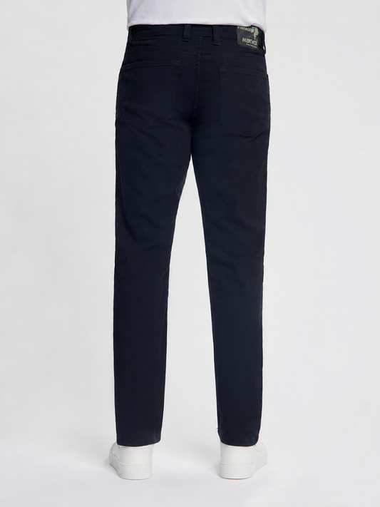 MASKOVICK Clinton Regular Fit Stretch Twill Broek Heren – Navy