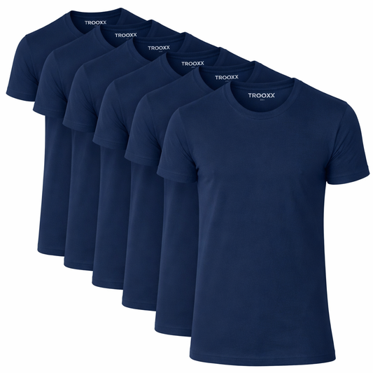 TROOXX heren T-shirt Round Neck - 6-pack