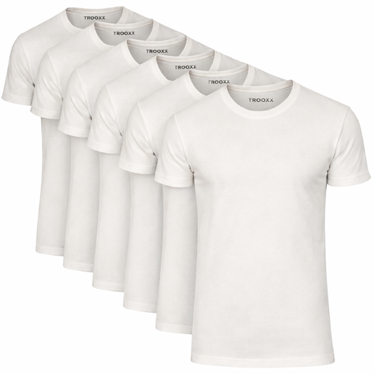 TROOXX heren T-shirt Round Neck - 6-pack