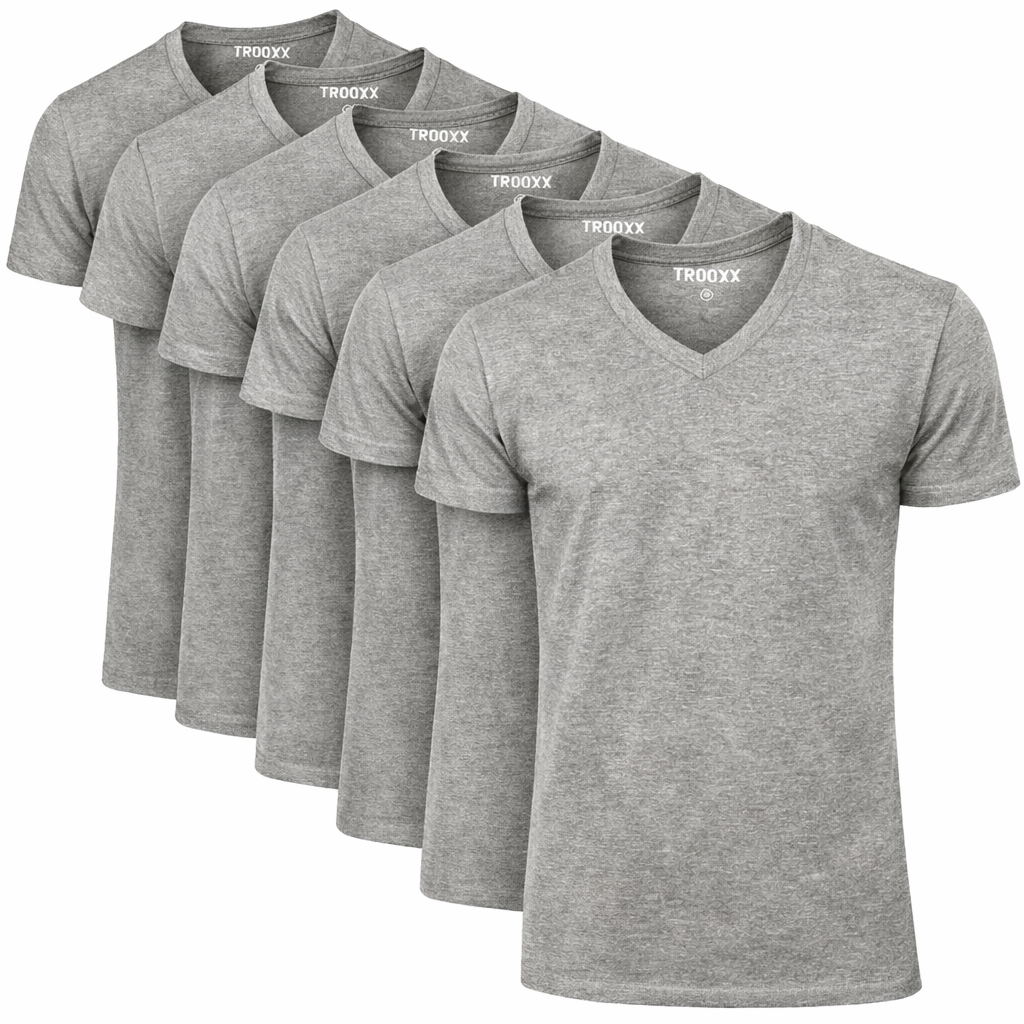 TROOXX heren T-shirt V-neck - 6-pack